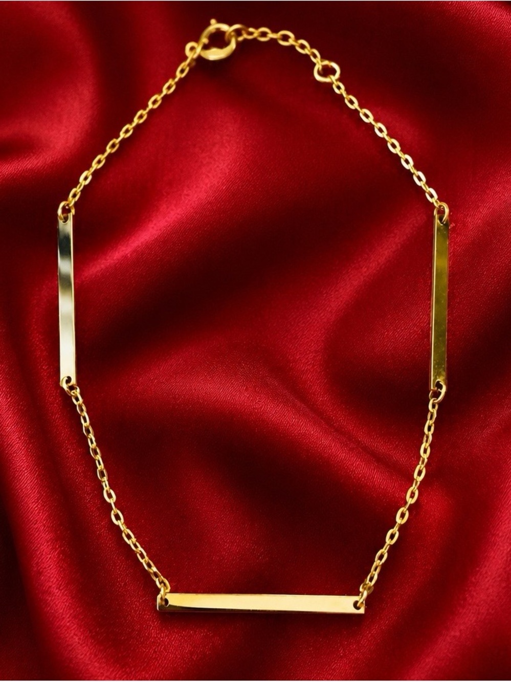 BONY LEVY 14k Polished Yellow-Gold Bar Station Bracelet. Brand New! Never Worn!